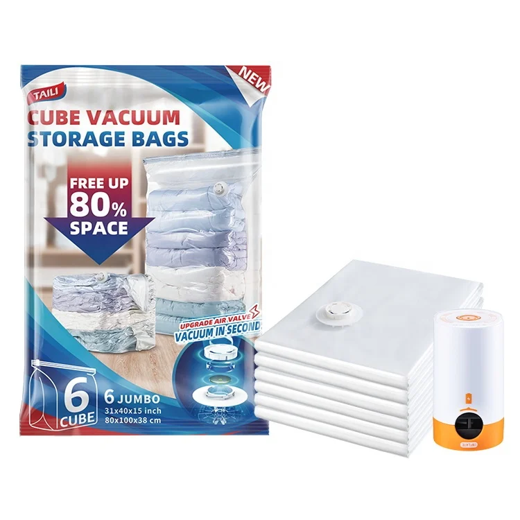 thickening cube vacuum compression storage bags
