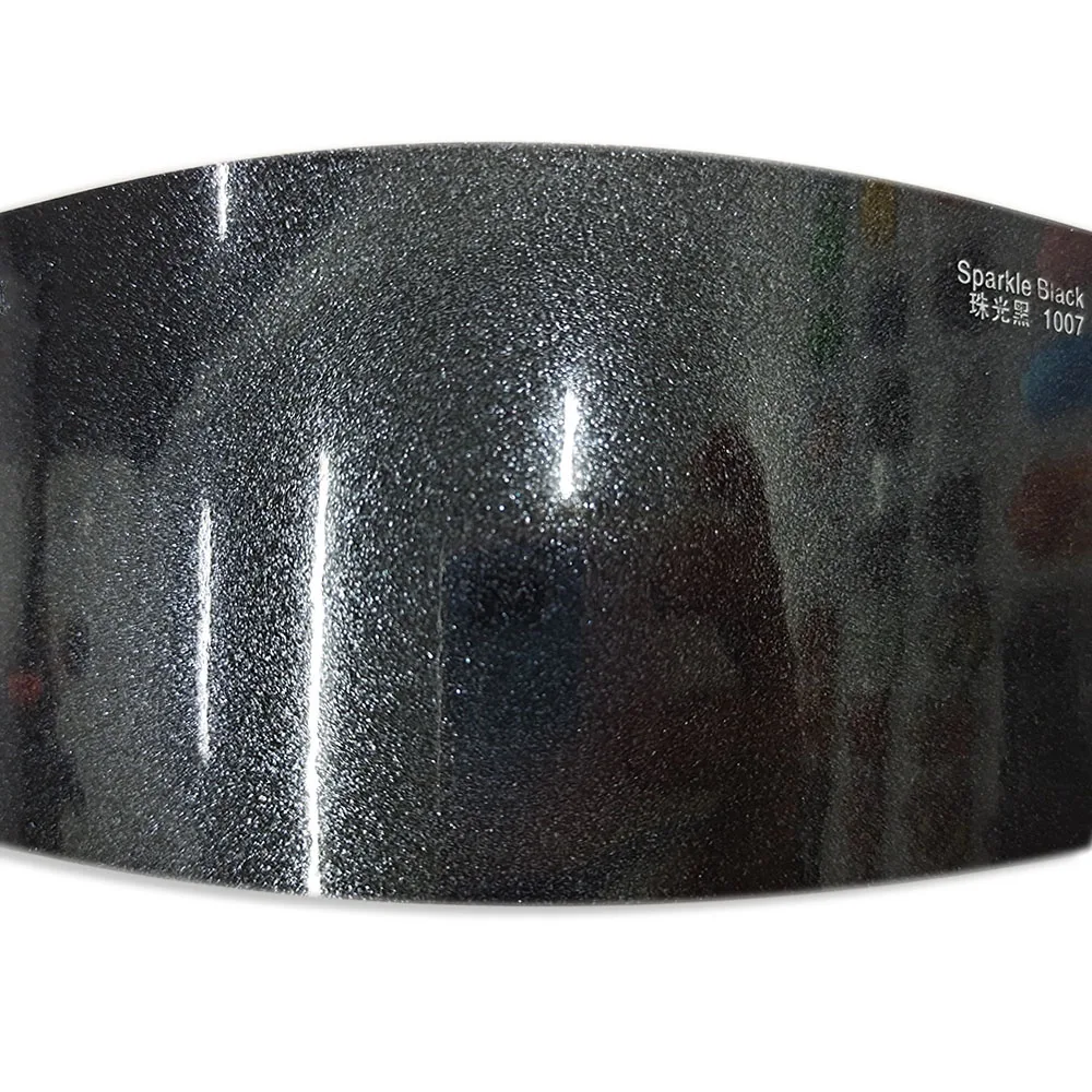 TSAUTOP ROHS Pearlescent Custom Vinyl Stickers Gloss Pearl Black Wrap