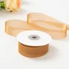 2.5cm silk ribbon, yellowish-green, 1 yard (100 yards/roll)