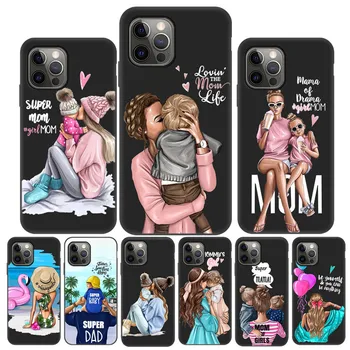 Case For iPhone 11 12 Pro Max Case Fashion Mam Super Mom Phone Case iPhone 11 13 Pro 7 8 Plus XR XS X SE 2020 6S 6 5S Mini Cover