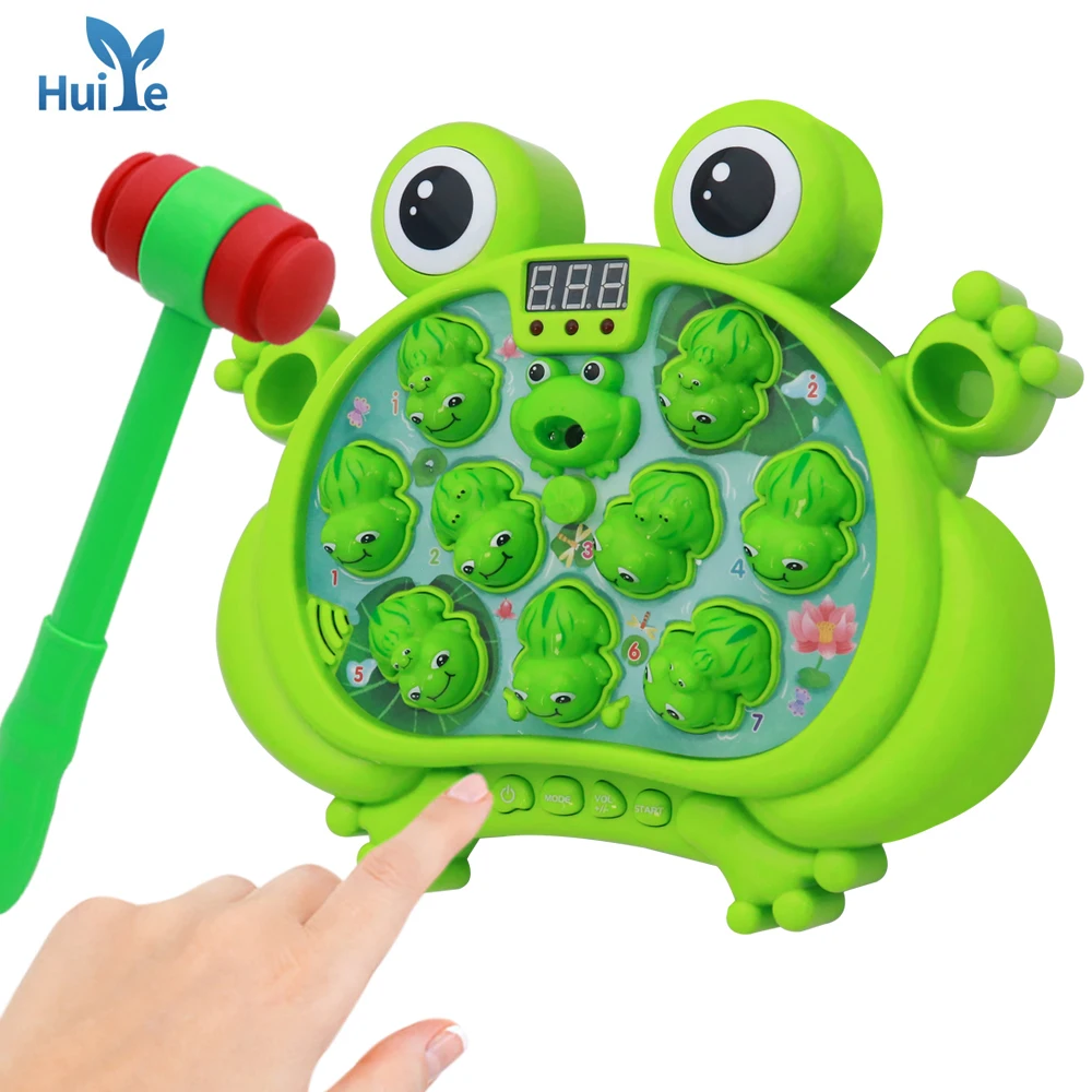 Huiye Interactive Whack A Frog Game For Kids 2 Hammers Included ...