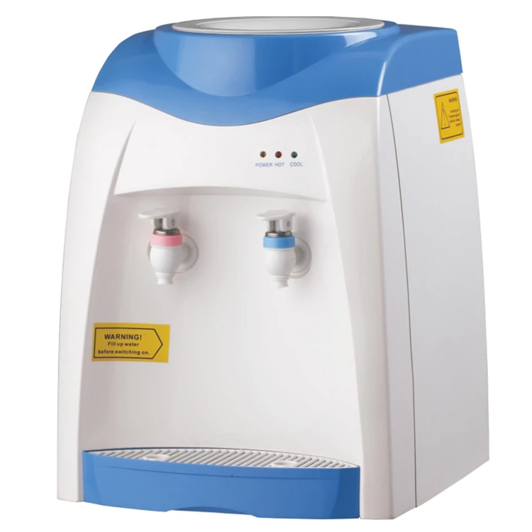 Dispensador de escritorio de plástico con agua caliente y fría