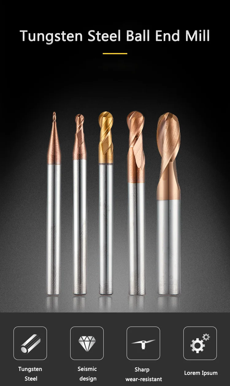 2PCS 2Flute 1/4 x 3/4 x2-1/2 120 Degree Solid Carbide Spot Drill AlTiN Coated