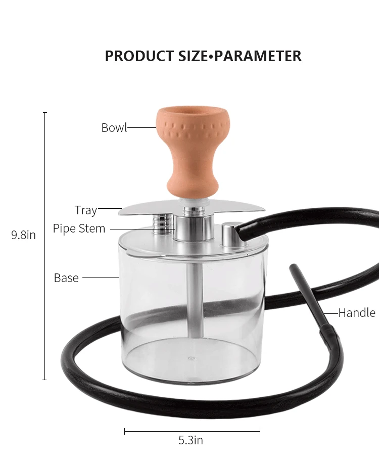 Kuke Premium Nargile German Silicone Hose Blade Hookah Cylinder Hubbly