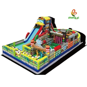 High Quality PVC Large Inflatable Obstacle Course Inflatable Bounce Water Obstacle Course for Adults