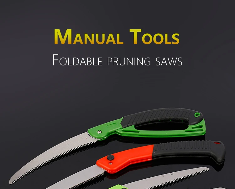 Manual Gardening Hand Tools , Hand Held Tree Saw Foldable With Fixed Blade