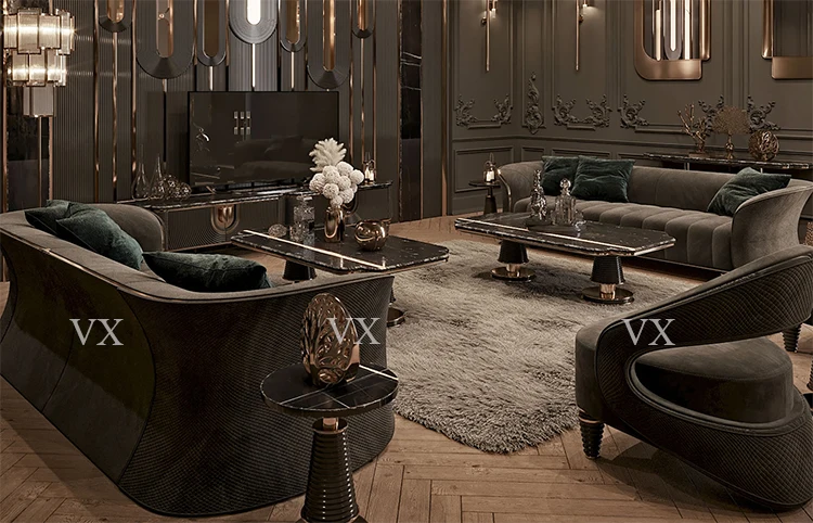 Luxury Modern 3+2+1 Sofa Set - Elegant Living Room Comfort