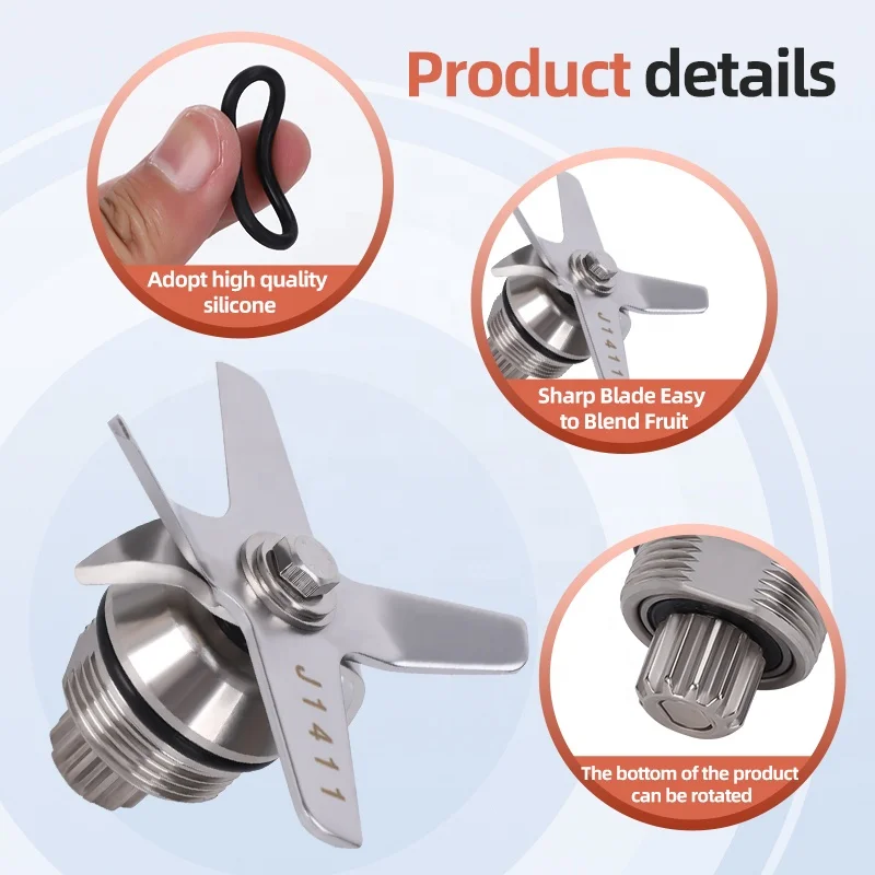 Blender Blade Replacement for JTC TM-767 TM-800 TM-788 Multipurpose