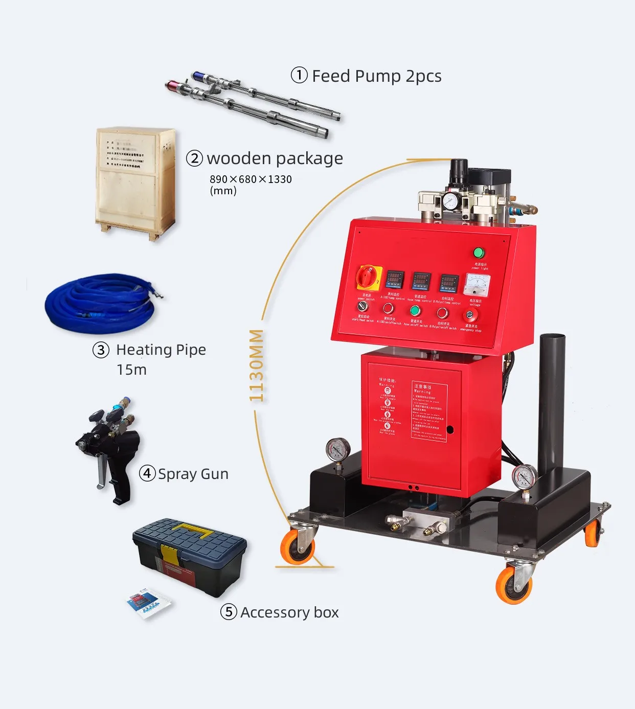 Polyurethane Waterproofing Pu Spray Foam Machine Injection Hydraulic