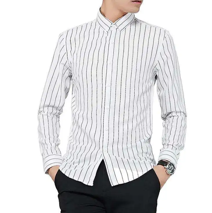 Men's Autumn And Winter Long-sleeved Shirts Slim Business Men's Autumn And Winter Long-sleeved Shirts Slim Business