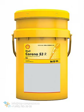 Shell's Corena S3R32 S3R46 S3R68 Screw air Compressor Oil 20L Shell Corena S4 P100 AP100 Synthetic Air Compressor Oil20L