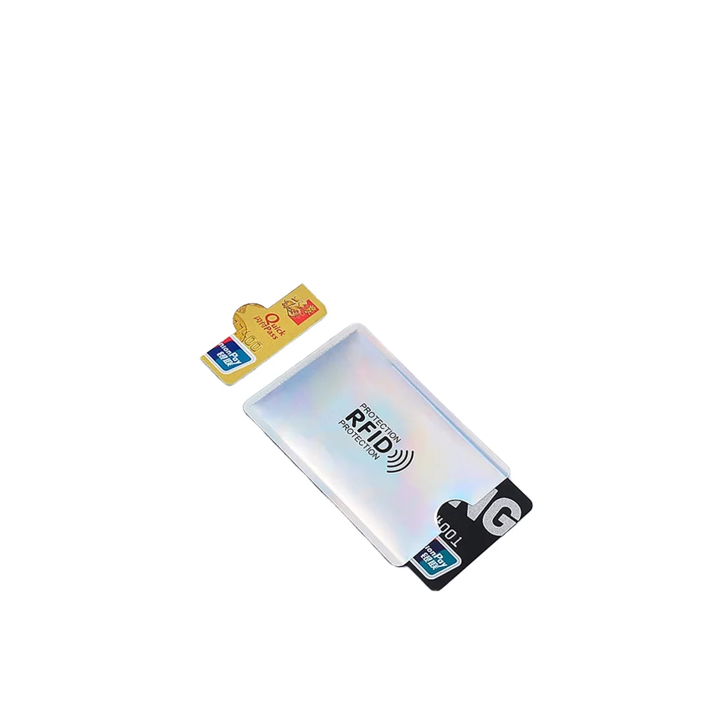 Anti-RFID Anti-NFC Aluminium Metal Wallet Cover with Bank Card Holder ID  Card Case Protection RFID/NFC Reader Blocker/Cover/Box