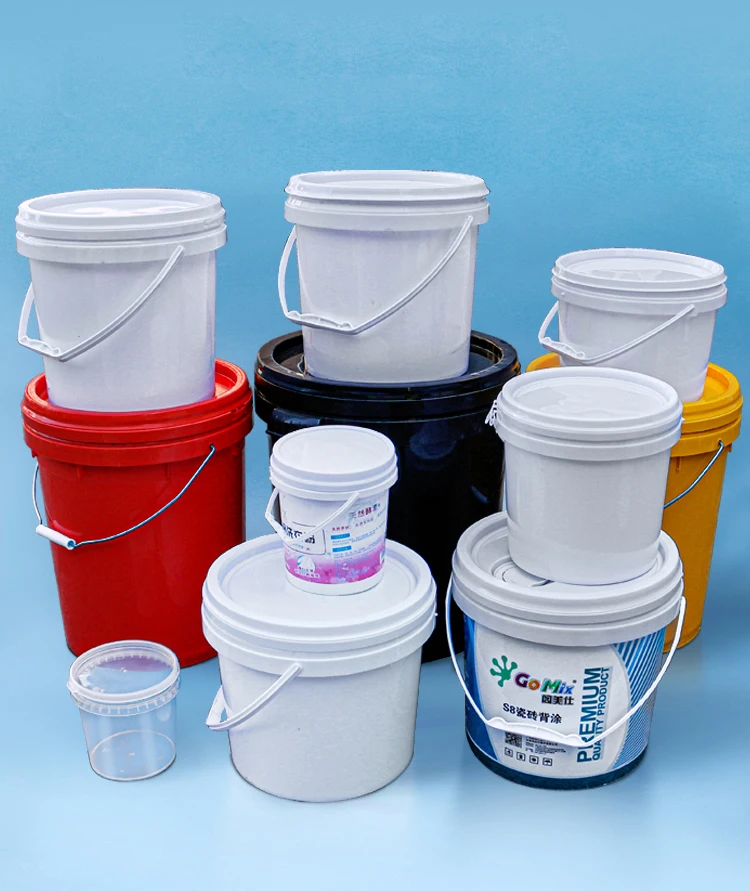 Leadloong Plastic Bucket Round Parrel Paint Bucket Latex Bucket Empty