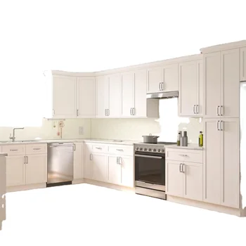 Solid wood RTA Kitchen Cabinet  Melamine Slim Shaker framed cabinet  kitchen cabinet