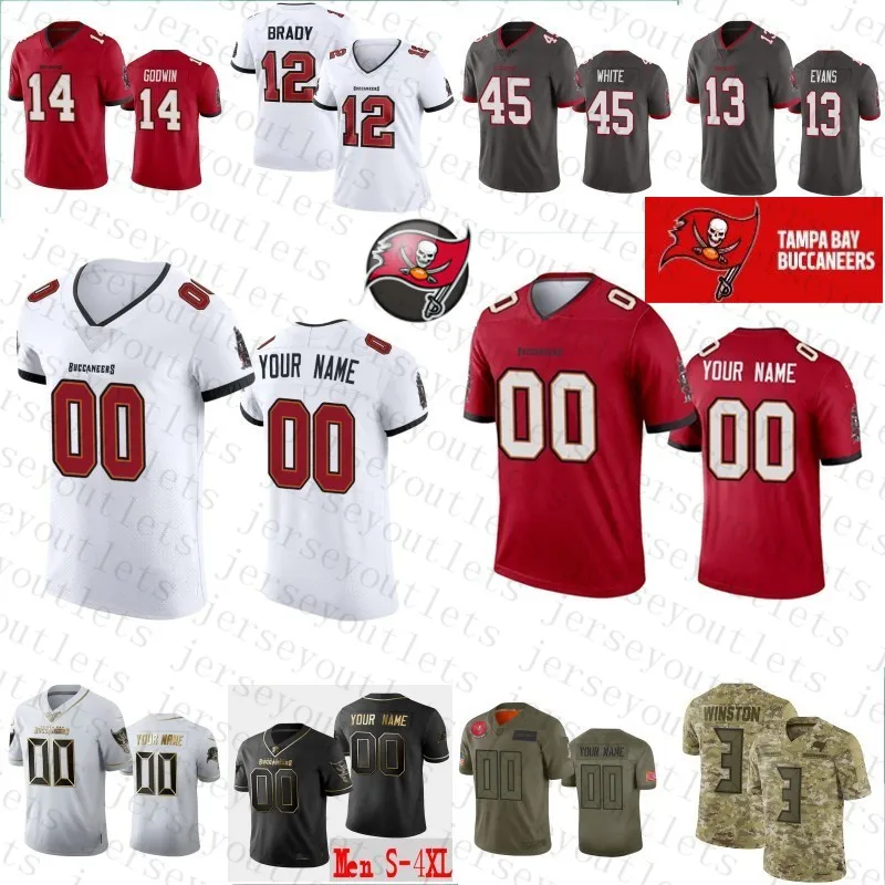 NFL_Jerseys Jersey Tampa''Bay''Buccaneers''Men #12 Tom Brady 14 Chris Godwin  45 Devin White 11 Blaine Gabbert''NFL'' Limited Jersey 