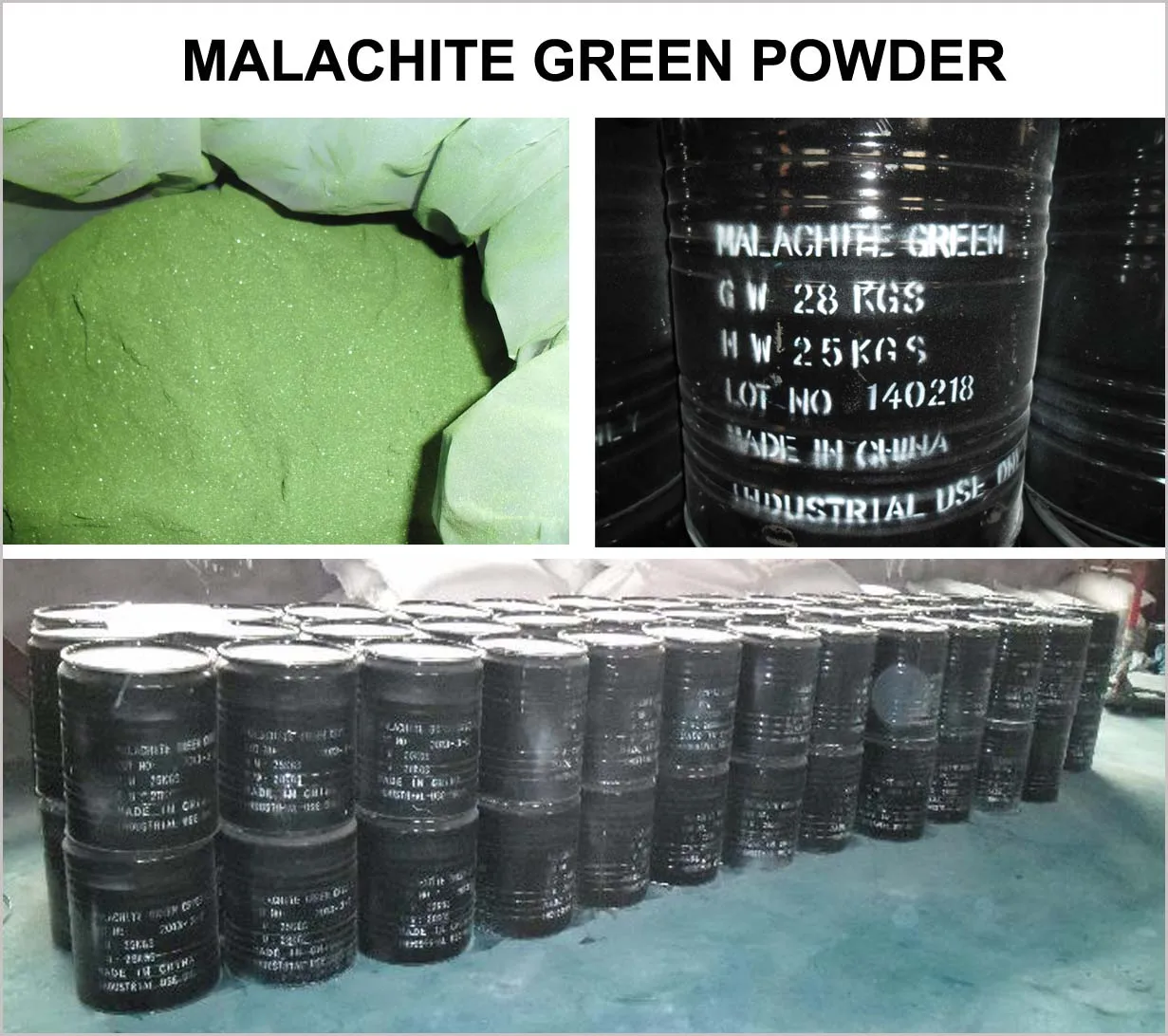 Malachite Green Basic Green 4 CAS 569-64-2 Dyes Color Powder