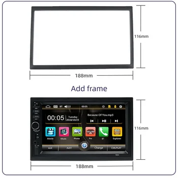 Best Selling Car radio Wifi Multimedia 7inch 2 Din Hd Stereo Audio Dvd Radio Video Car Mp5 Player With Navigation