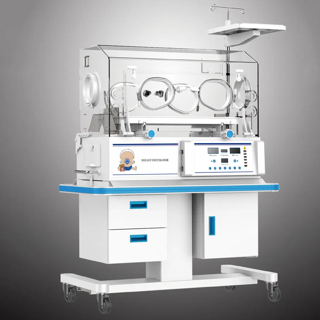 New Product Medical Device Neonatal Infant Baby Warmer Incubator With Guardrail