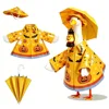 citrouille fantôme chauve-souris jaune-ensemble de 6 pièces