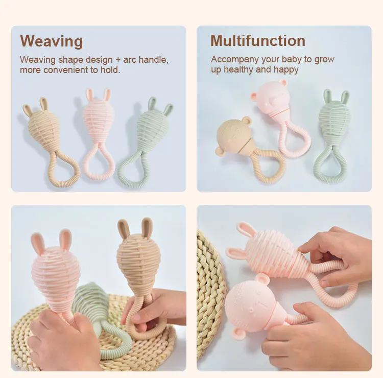 Custom Eco Friendly Baby Silicone Teether Products Manufacturers Animal