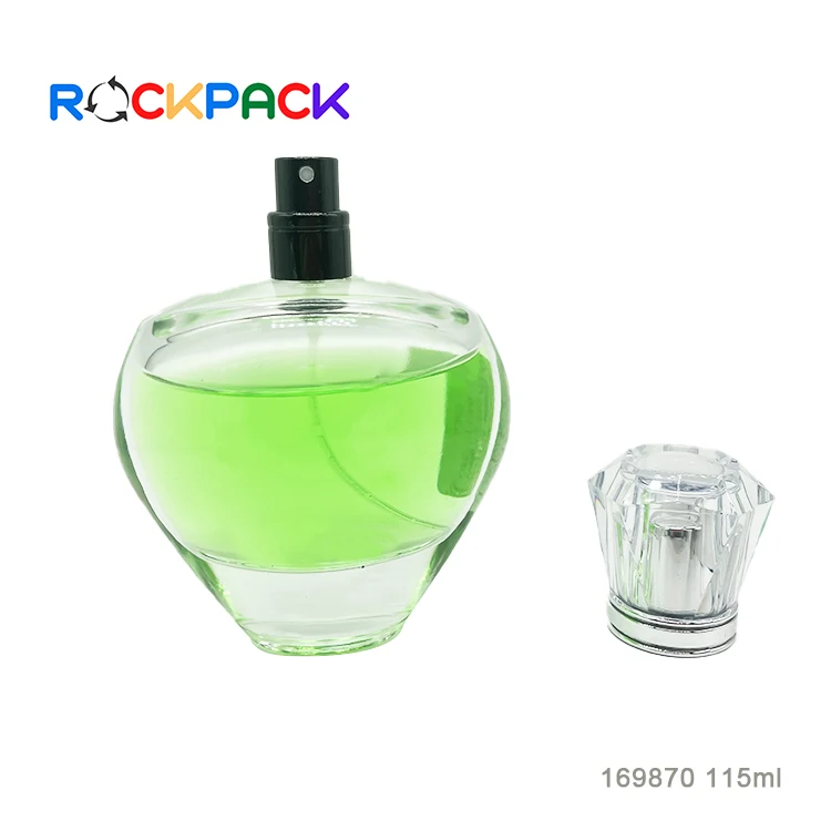 110ml Transparent Oval Shape Cosmetic Empty Perfume Bottles