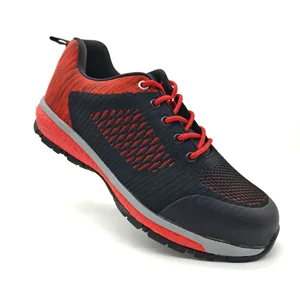 Cross-Border for Sports Casual Shoes Breathable Mesh Non-Suffocating Anti-Smash Safety Protective Sneakers Steel Toe