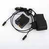 Conector jack negro de 3,5 mm, adaptador de corriente UE