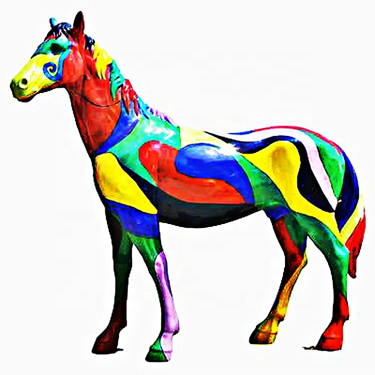 Baixe Obra de Arte de Cabeça de Cavalo Colorida PNG - Creative Fabrica