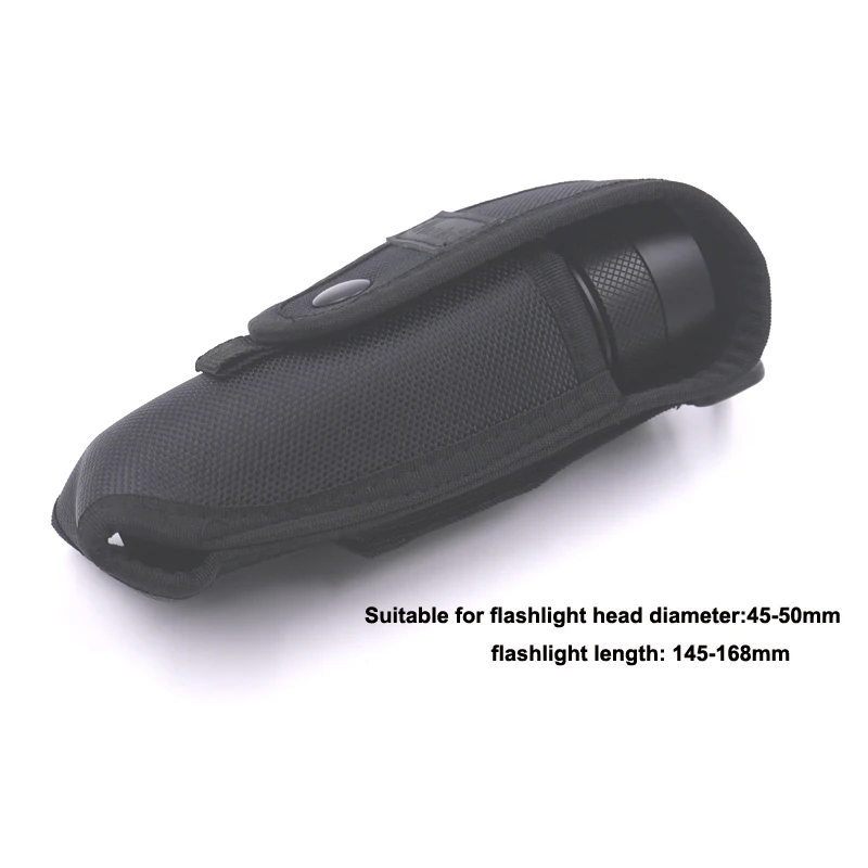 Nylon Flashlight Cloth Cover Belt Cover 18650/26650 Large Head