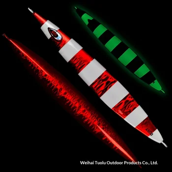 270g 350g 450g Deep-Sea Boat Fishing Heavy-Weight Luminous Fast-Sinking Slow-Rolling Metal Artificial Hard Bait Tuna Eel – Metal Jig – view 5