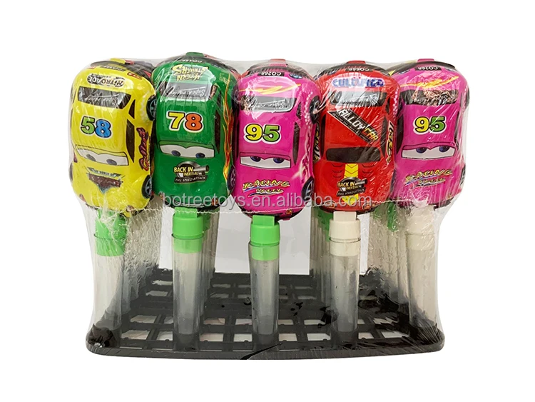 Candy Toys Tube Container Dispenser With Pvc Car Toy Buy Candy Toy