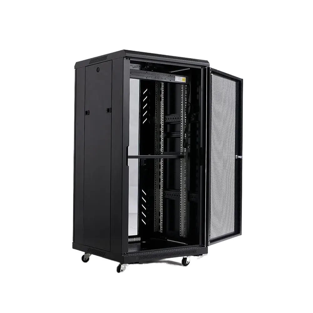 19 Inch Data Center Used Outdoor Stand Server Rack with Fan and Shelf, Network Server Rack Cabinet