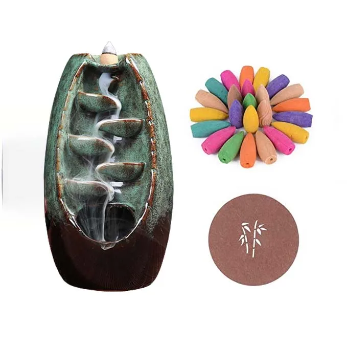 ⭐︎値下げ⭐︎ 香炉 無料サンプルは、バックフロー香バーナーのギフト装飾品または