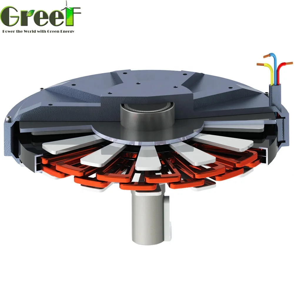 ENM-0.5K-200R Disc Coreless Generator Outer Rotor 500W 200RPM Dia. 325MM Permanent  Magnet Generator - YUEQING ENGELEC ELECTRIC TECHNOLOGY CO.,LTD