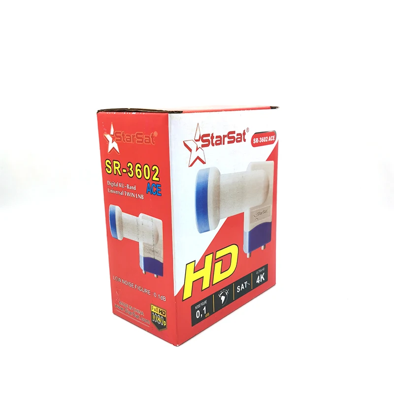 StarSat SR-3602 ACE 4K Supported Twin LNB Universal Digital KU Band with Plastic Material