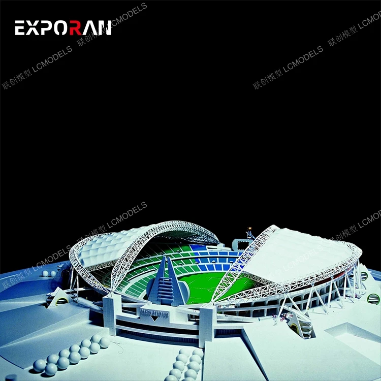 Football stadium building modelExquisite Architectural Model Architectural Model Of Famous Plaza Building Model