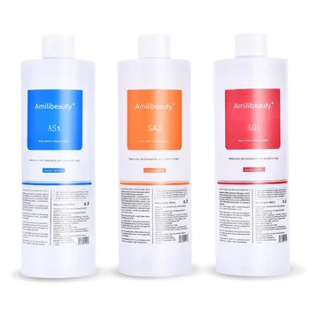 3pcs/Lot 1200ML Hydra Liquid Face Serum Facial Aqua Peel Solution AS1 SA2 AO3 Beauty Machine SkinCare Deep Cleaning