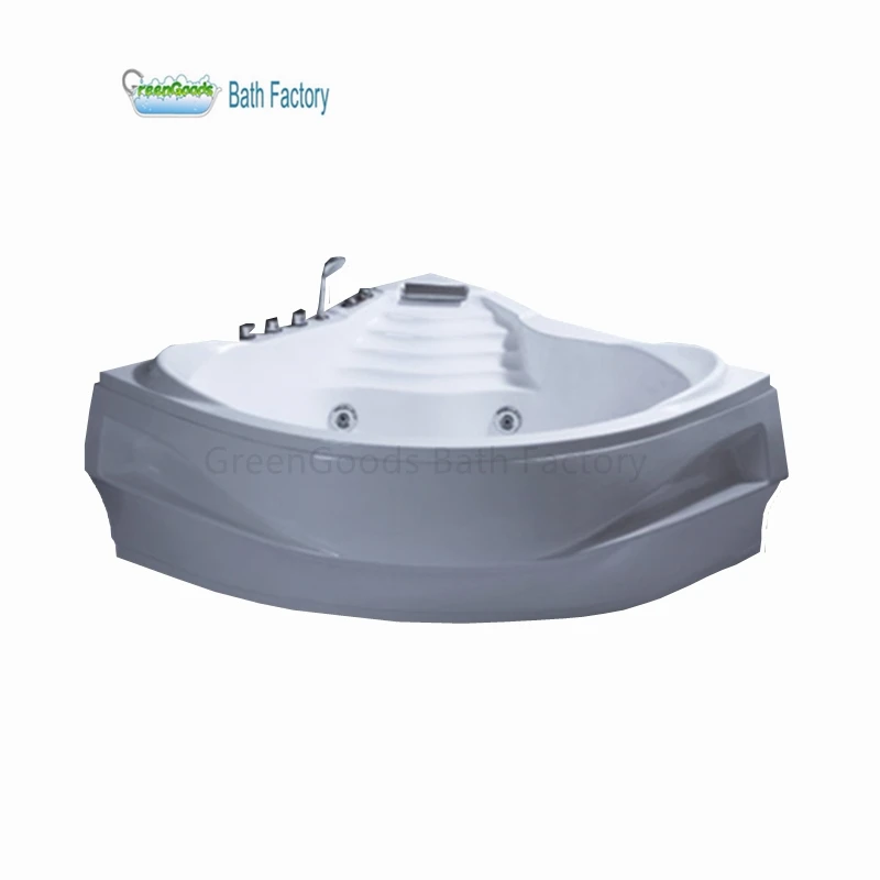 Bubble Corner Spa Hot Massage Acrylic Triangle Baths Tub