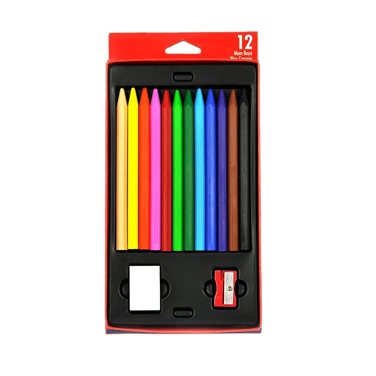 Нетоксичные пластиковые цветные коробки для упаковки детей инструменты рисования наборы 12 видов цветов