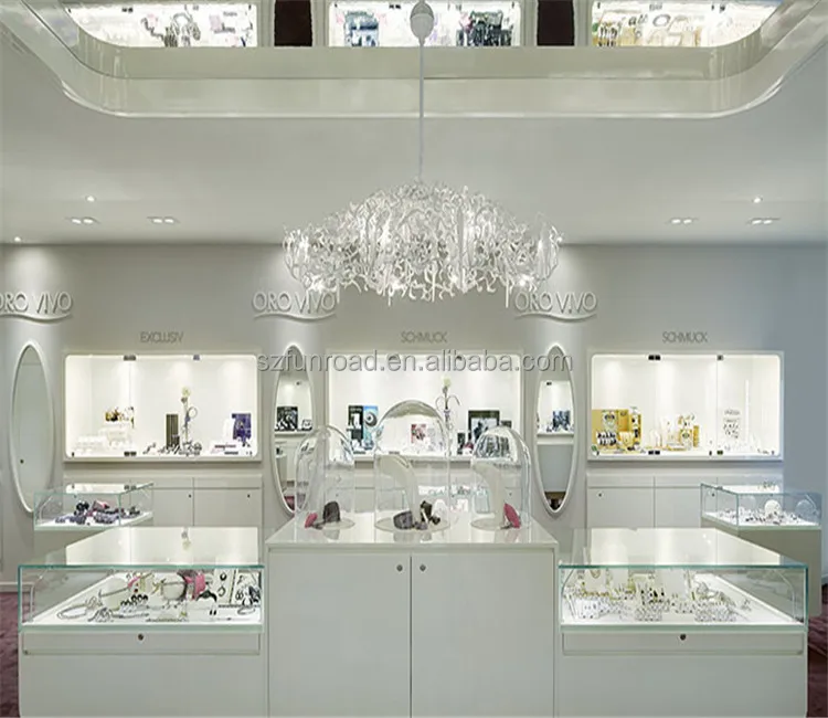 High-end luxury most popular store interior pedestal tower showcase for jewelry