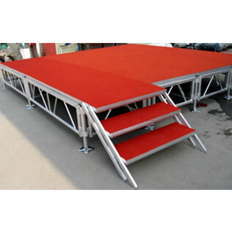 Dragonstage Portable Event Party Show Dj Concert Collapsible Stage with Roof Truss