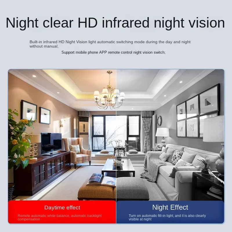 Tầm nhìn ban đêm 3MP HD được xây dựng trong hệ thống báo động chống trộm wifi an ninh nhà giám sát cho trong nhà