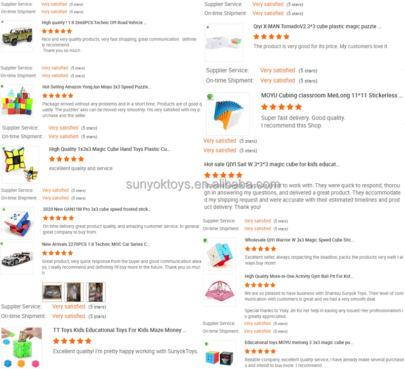 Lingao 20 Panels 9 Rings Ultra Magic Folding Twistise Plastic Cube ...