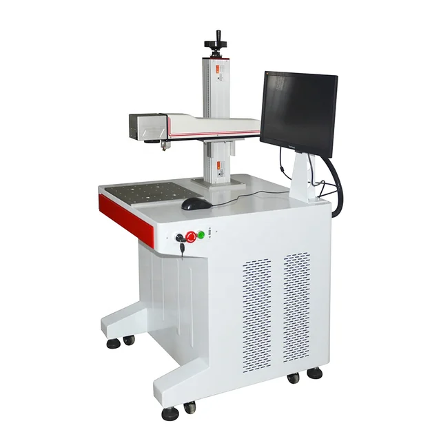 Hot sale Fiber 30W 50W 60W 100W logo number datamatrix code Desktop AI format Fiber metal Laser engraving Machine