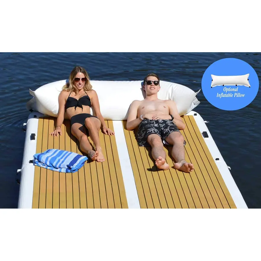 250x150x20 см рекламный Тиковый надувной понтон, водная Плавающая Платформа, остров, плот, ГИДРОЦИКЛ, яхта, док