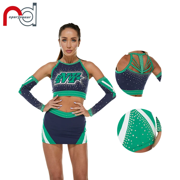 Source Rhinestone joy customized uniform cheerleading spandex