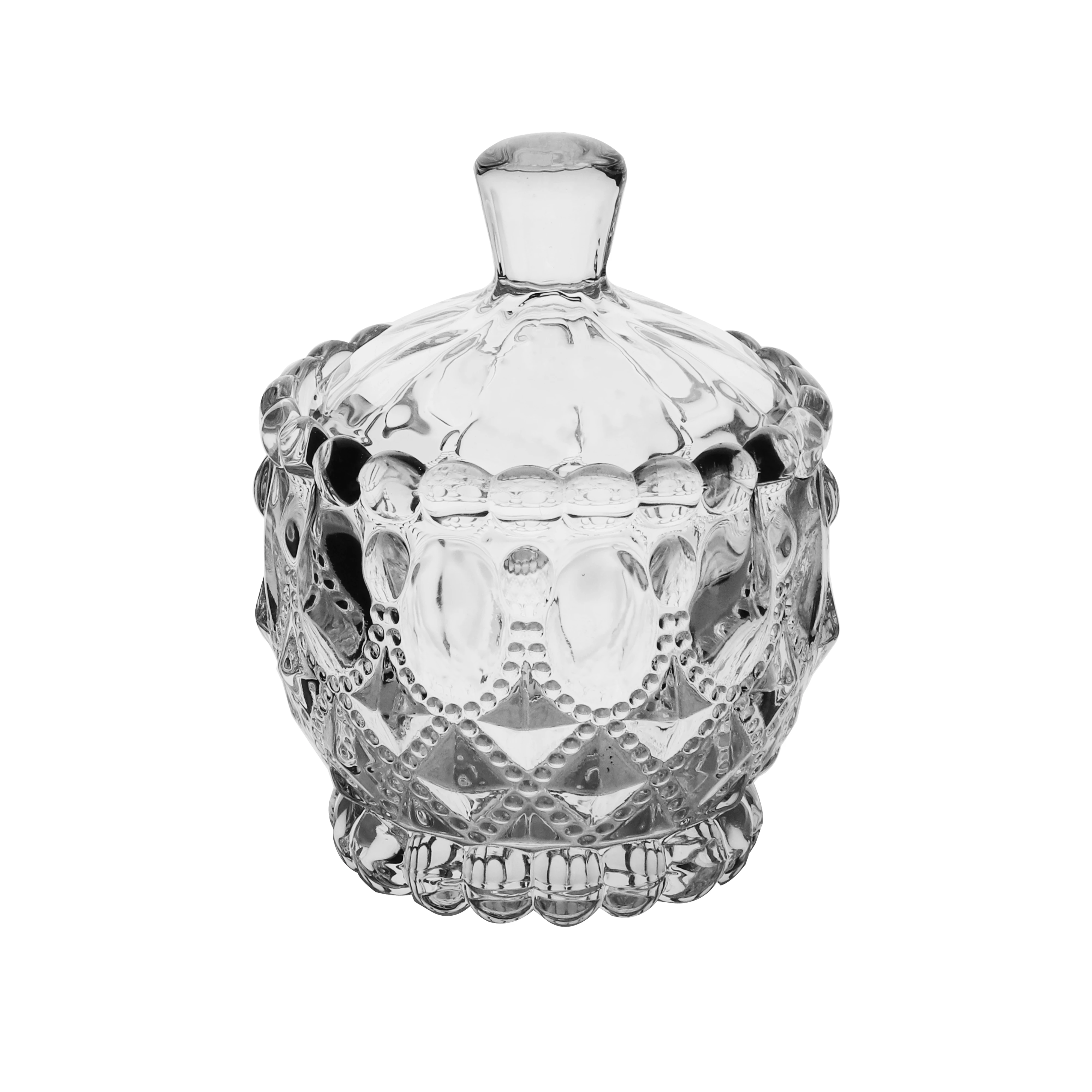 Buy Wholesale China Transparent Crystal Jar With Crystal Lid,widely Used  Sugar Bowl,decorative Candy Jar, & Glass Candy Dishes Jar at USD 1.09