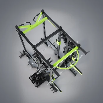 ラットプルダウンマルチスミスマシン付きパワーラックレッグプレス