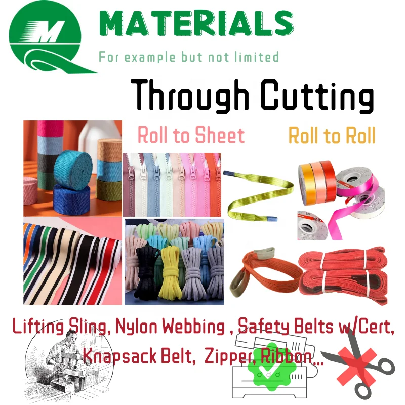 Factory Directly Automatic Ribbon Nylon Belt Webbing Sling Woven Tape Cutting Machine