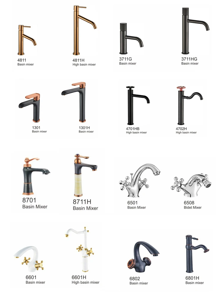 Factory Supplier Bathroom Sink Tap Chrome Zinc Basin Faucet Modern ...